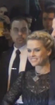 Actor Andrey Da! with Alice Eve (Actress)