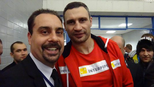 Actor Andrey Da! with Vitali Klitschko (Mayor of Kyiv Ukraine, Boxer)