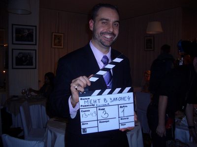 Actor Andrey Da! with Clappers