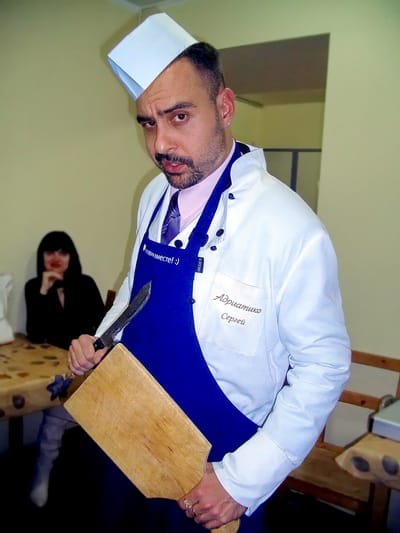 Actor Andrey Da! as a Cook