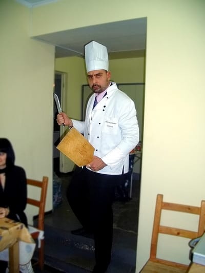 Actor Andrey Da! as a Cook