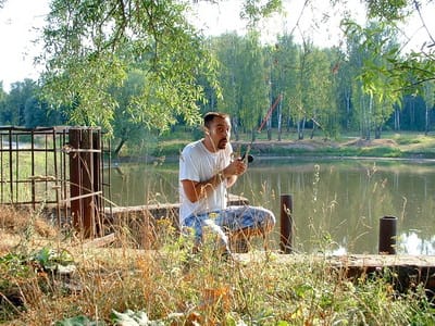 Actor Andrey Da! as a Fisher