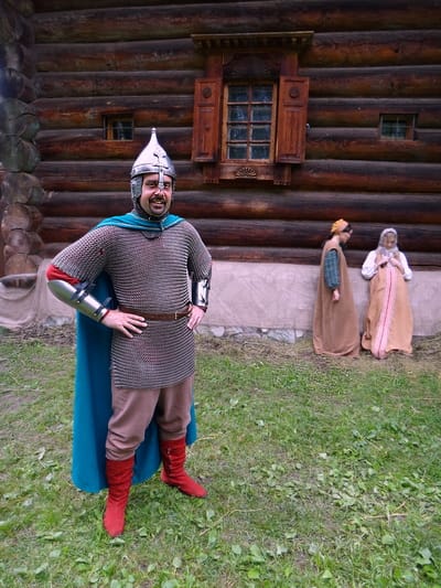 Actor Andrey Da! as a Knight