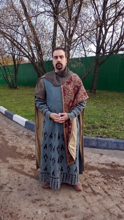 Actor Andrey Da! as a Knight