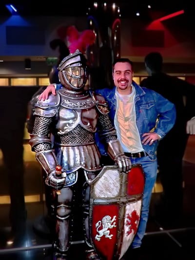 Actor Andrey Da! as a Knight