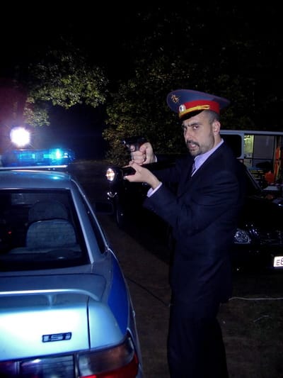 Actor Andrey Da! as a Police Officer