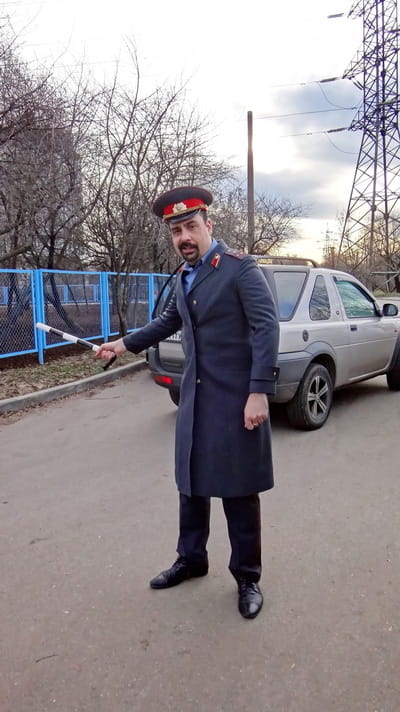 Actor Andrey Da! as a Police Officer