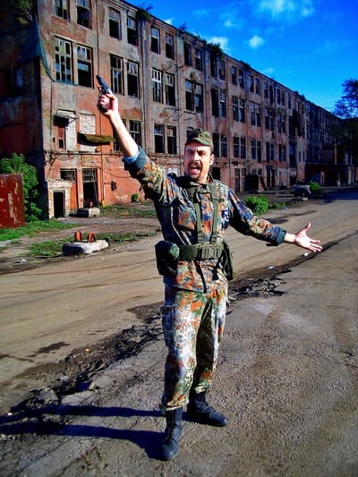 Actor Andrey Da! as a Soldier