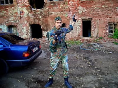 Actor Andrey Da! as a Soldier