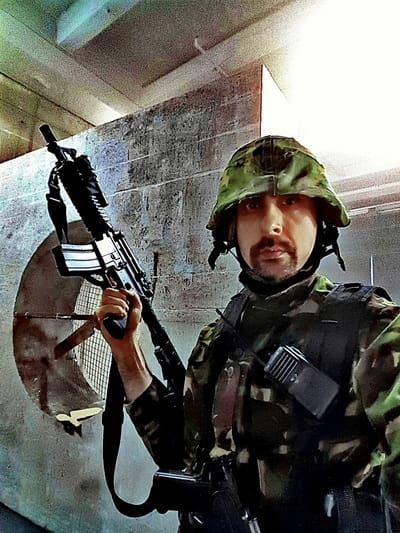 Actor Andrey Da! as a Soldier