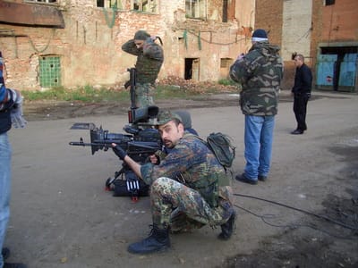 Actor Andrey Da! as a Soldier