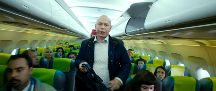 Actor Andrey Da! as Passenger in ‘Christmas Trees 3’ (Yolki 3, Elki 3) Movie Stills