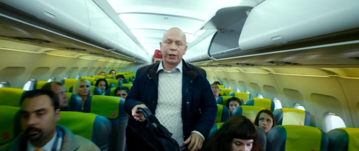 Actor Andrey Da! as Passenger in ‘Christmas Trees 3’ (Yolki 3, Elki 3) Movie Stills