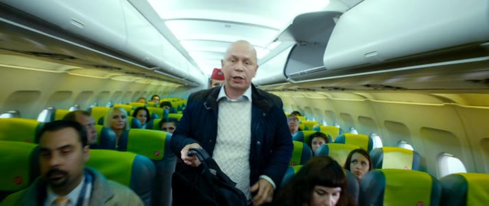 Actor Andrey Da! as Passenger in ‘Christmas Trees 3’ (Yolki 3, Elki 3) Movie Stills