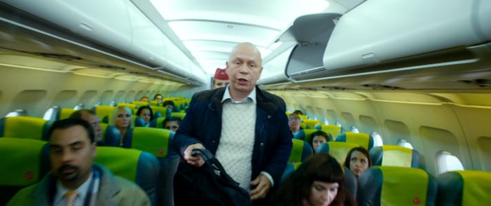 Actor Andrey Da! as Passenger in ‘Christmas Trees 3’ (Yolki 3, Elki 3) Movie Stills