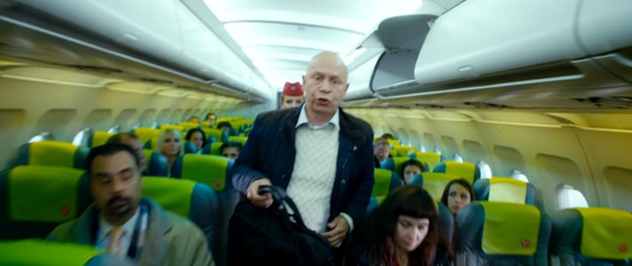 Actor Andrey Da! as Passenger in ‘Christmas Trees 3’ (Yolki 3, Elki 3) Movie Stills