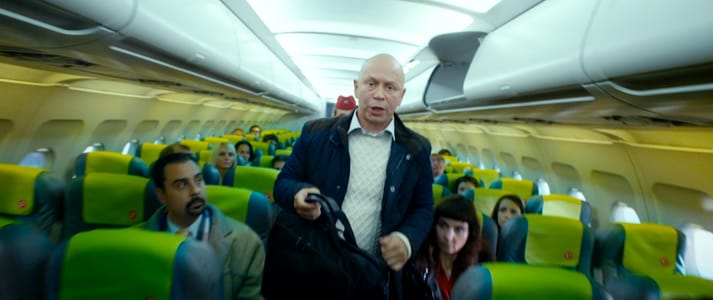 Actor Andrey Da! as Passenger in ‘Christmas Trees 3’ (Yolki 3, Elki 3) Movie Stills