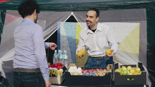 Actor Andrey Da! as Baled – Vegetable Stand Owner in ‘GeniePay’ Episode 1. Movie Stills