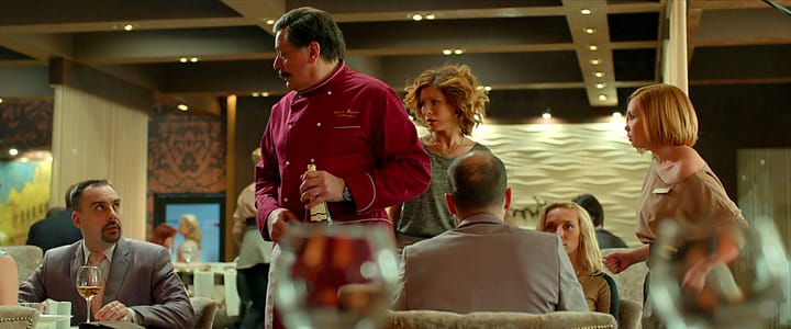 Actor Andrey Da! as Guest at the 7th Table in ‘Kitchen in Paris’ (Kukhnya v Parizhe) Movie Stills