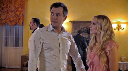 Actor Andrey Da! as Academician at Shulman’s Party in ‘The Swallow's Nest’ Episode 6. (Lastochkino Gnezdo) Movie Stills