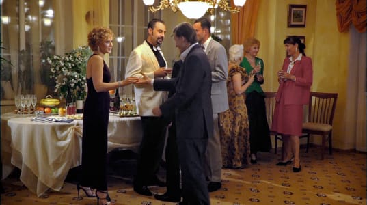 Actor Andrey Da! as Academician at Shulman’s Party in ‘The Swallow's Nest’ Episode 6. (Lastochkino Gnezdo) Movie Stills