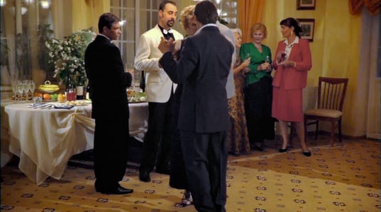 Actor Andrey Da! as Academician at Shulman’s Party in ‘The Swallow's Nest’ Episode 6. (Lastochkino Gnezdo) Movie Stills