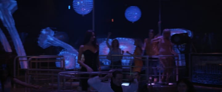 Actor Andrey Da! as Oligarch in a Nightclub in ‘Moscow Never Sleeps’ (Moskva Nikogda Ne Spit) Movie Stills